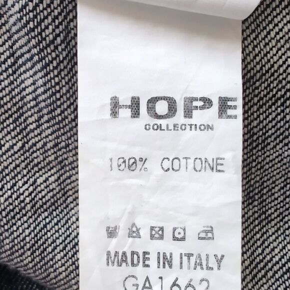 HOPE STHLM Stockholm 💯 Cotton Made In Italy Oversized Denim Blazer Jacket  S - Picture 8 of 16